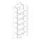 Monarch Specialties Bookshelf, Bookcase, Etagere, Ladder, 5 Tier, 72"H, Office, Bedroom, Metal, Black Marble Look, Black I 3684 - alternate 5